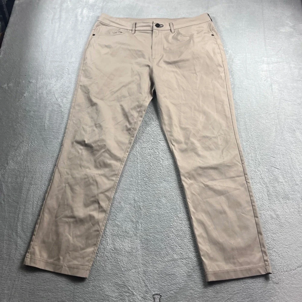 Public Rec Mens All Day Every Day 5-Pocket Pants Khaki Tan 34x30 Tech Chino